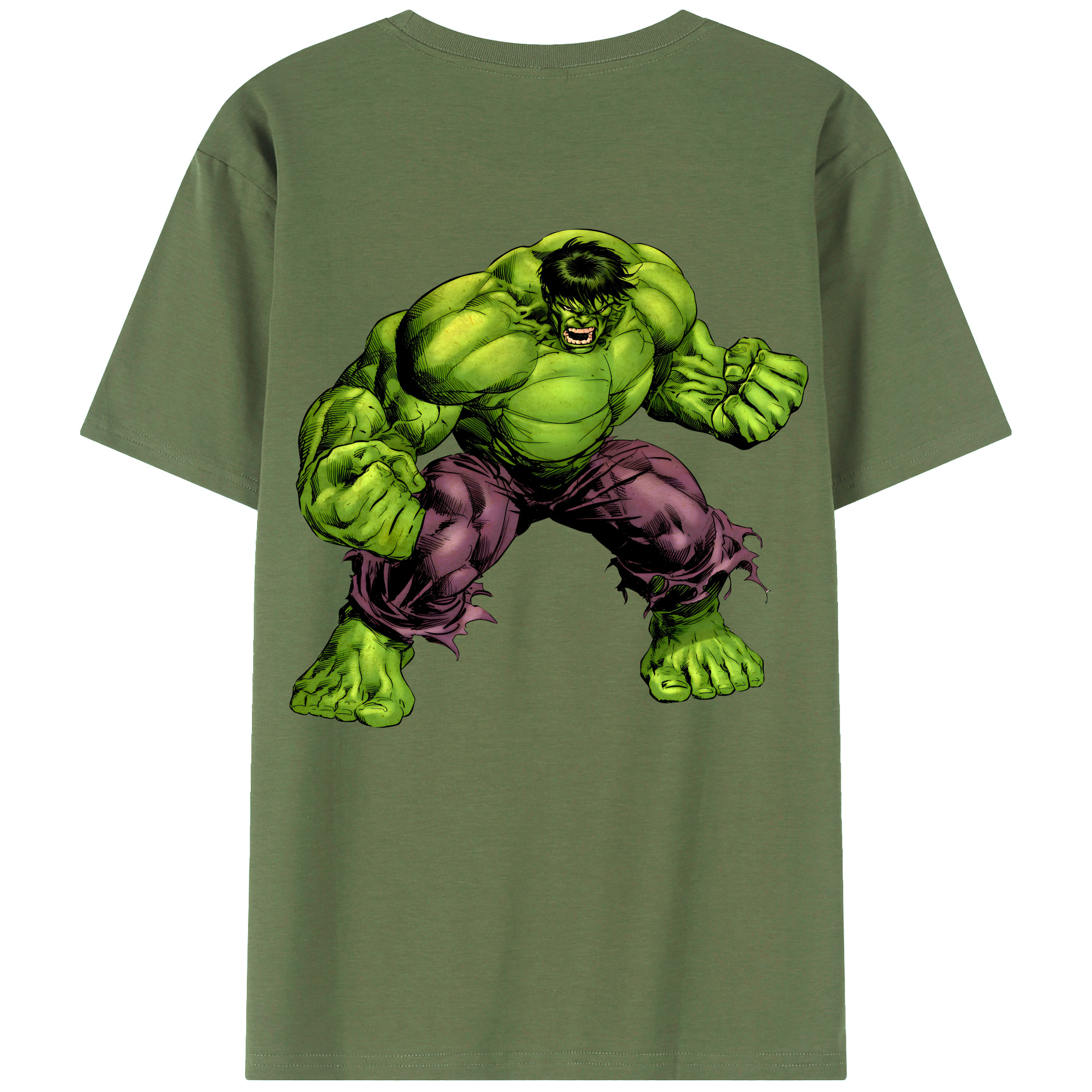 （画像用） アベンジャーズ The Avengers 綿100％ メンズ半袖Tシャツ（バックプリント） 通気性